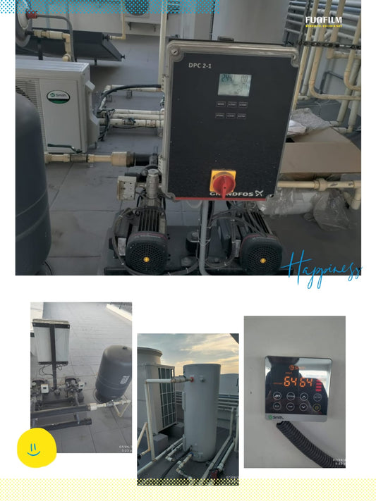 General Check-Up of A. O. Smith Heat Pump & Grundfos Pressure Booster System at VSKY Tech Solutions